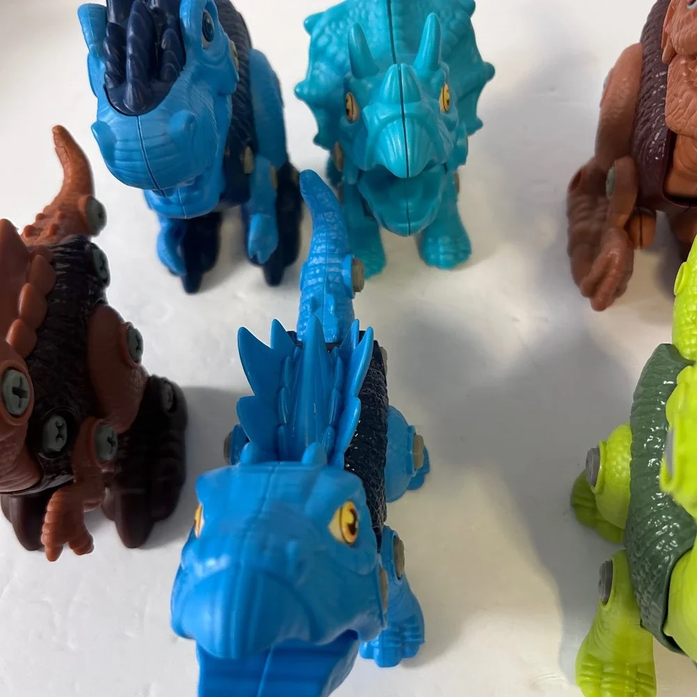 Take Apart Dinosaur Toys for Kids STEM Learning Building Set of 6 T-Rex Multi